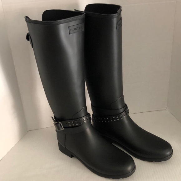 Hunter black Matte original tall boots - Picture 2 of 6